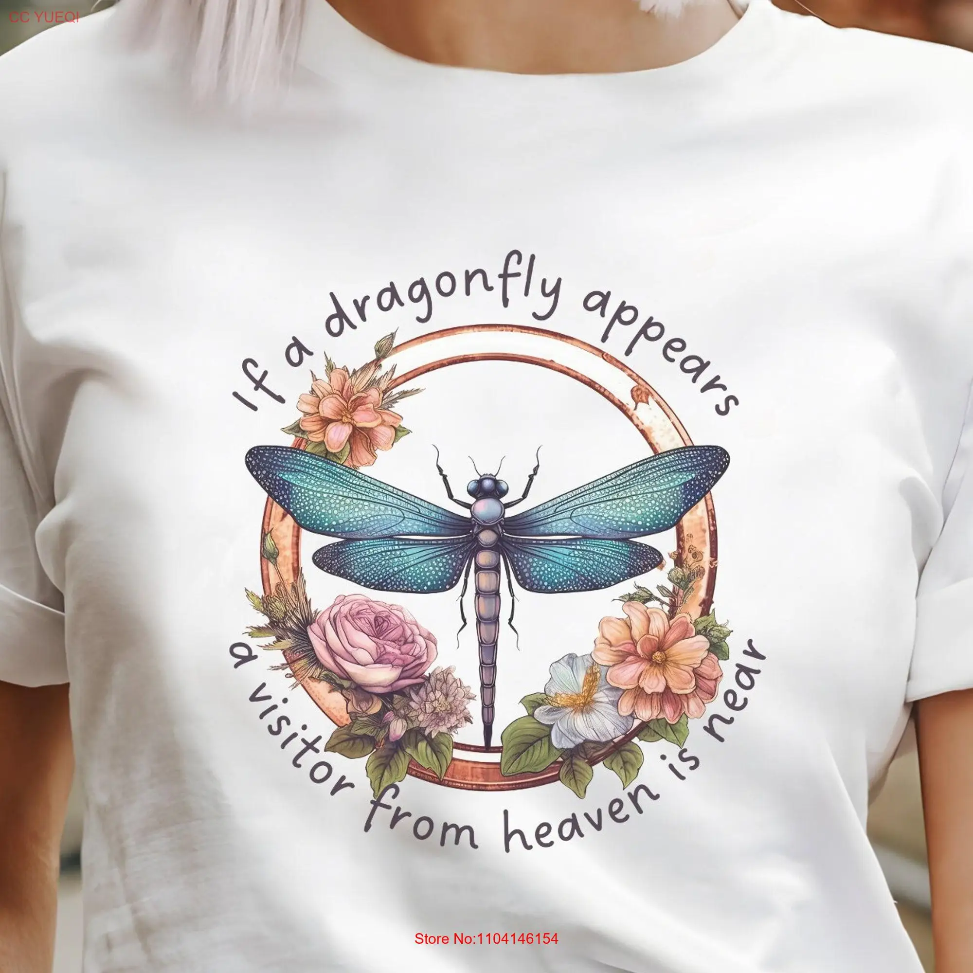 Inspirational Dragonfly T Shirt Aesthetic Clothes Motivational InsecT Womens Clothing Nature Lover Cottagecore