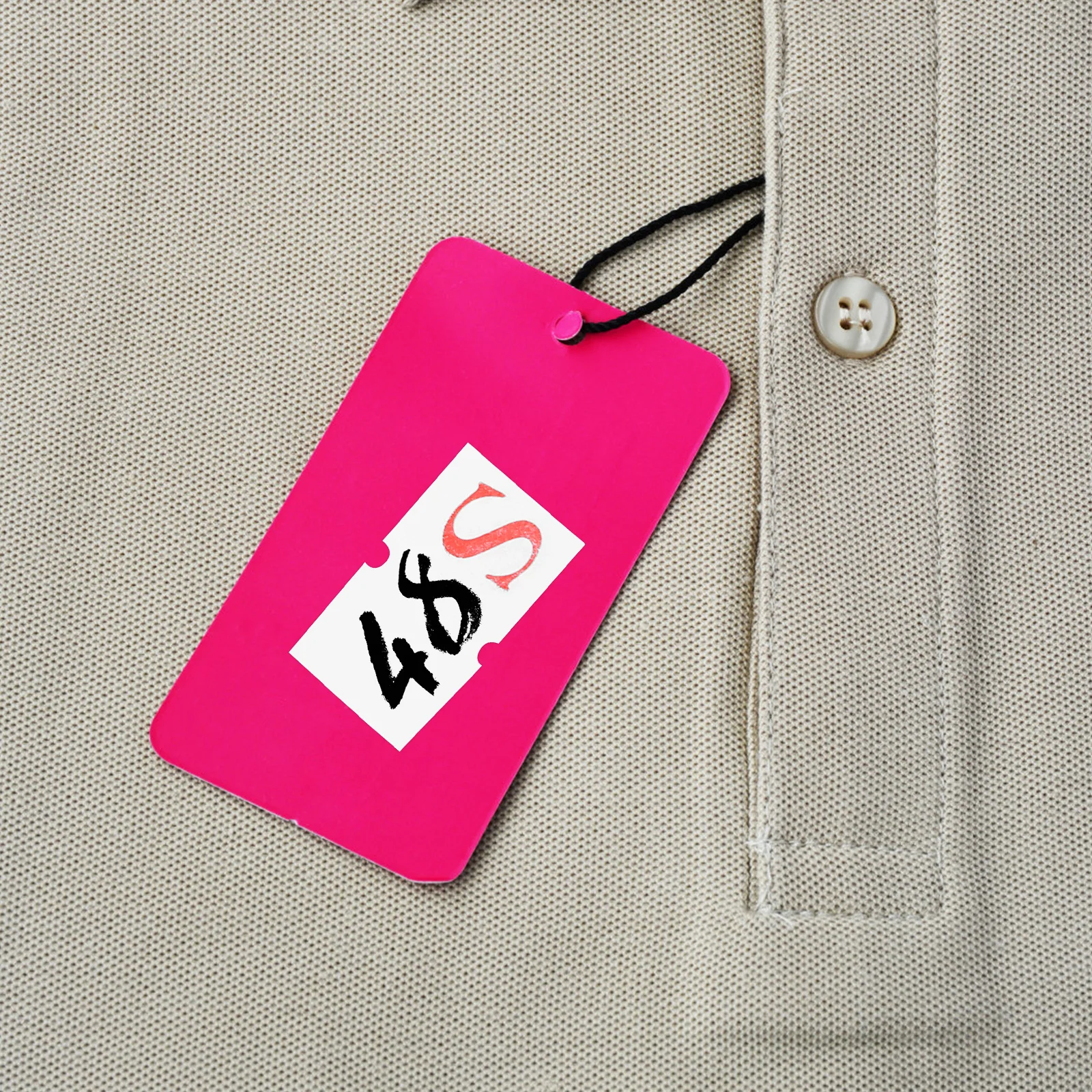 

500 этикеток на рулоне для одежды, с сильной адгезией, яркая печать, размерные стикеры для рубашек, курток, платьев, для использования в розничных магазинах