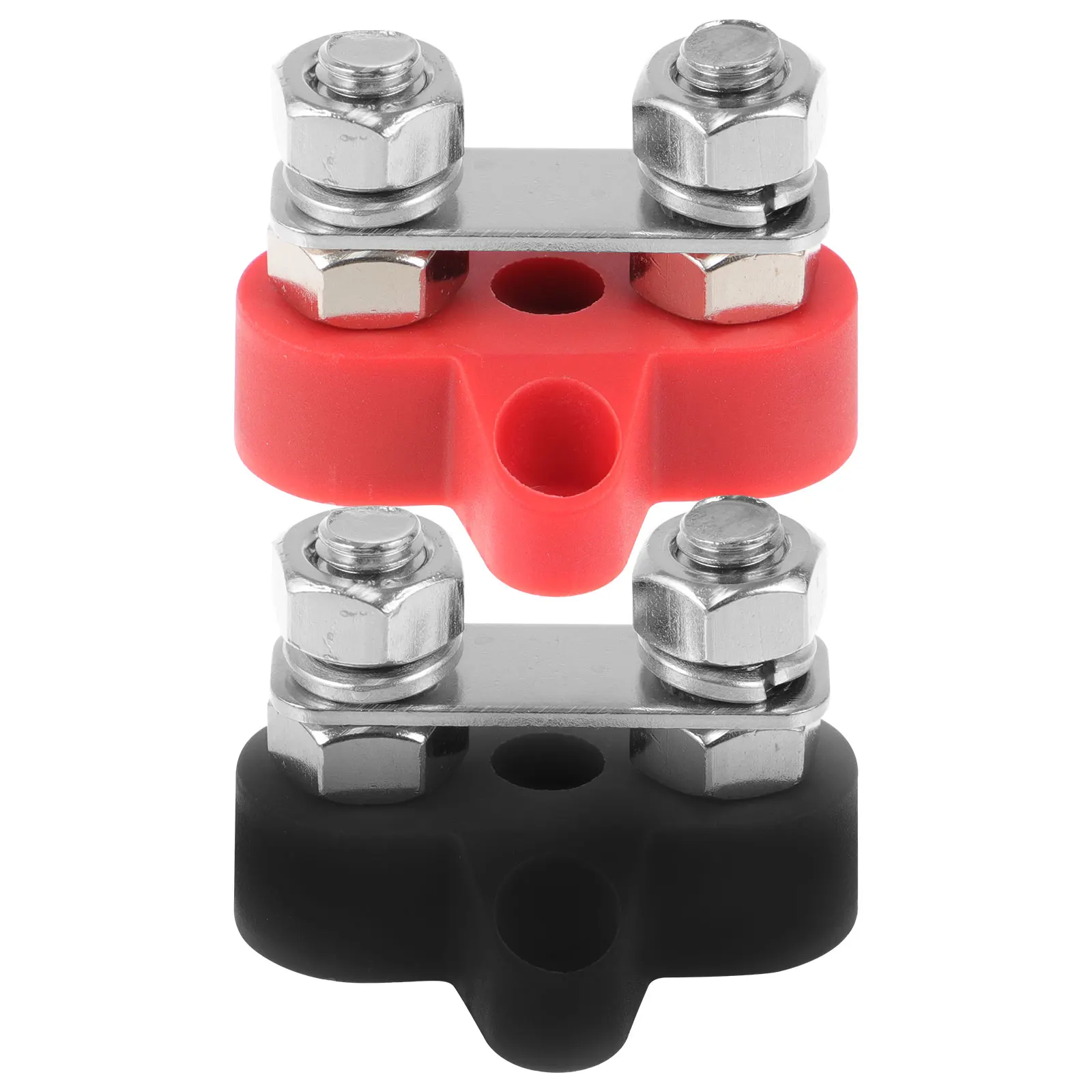 

2pcs Terminals Block 48V Heavy Duty Dual Wire Screw Car RV Boat Studs Bolt Line Post Electrical Accessories