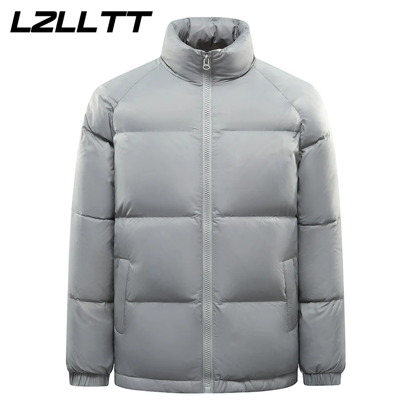 

Winter Men Down Parkas Jackets Mens Feelce Warm Parkas Mens Thicken Duck Down Jackets Coat Men Autumn Waterproof Pockets Jackets