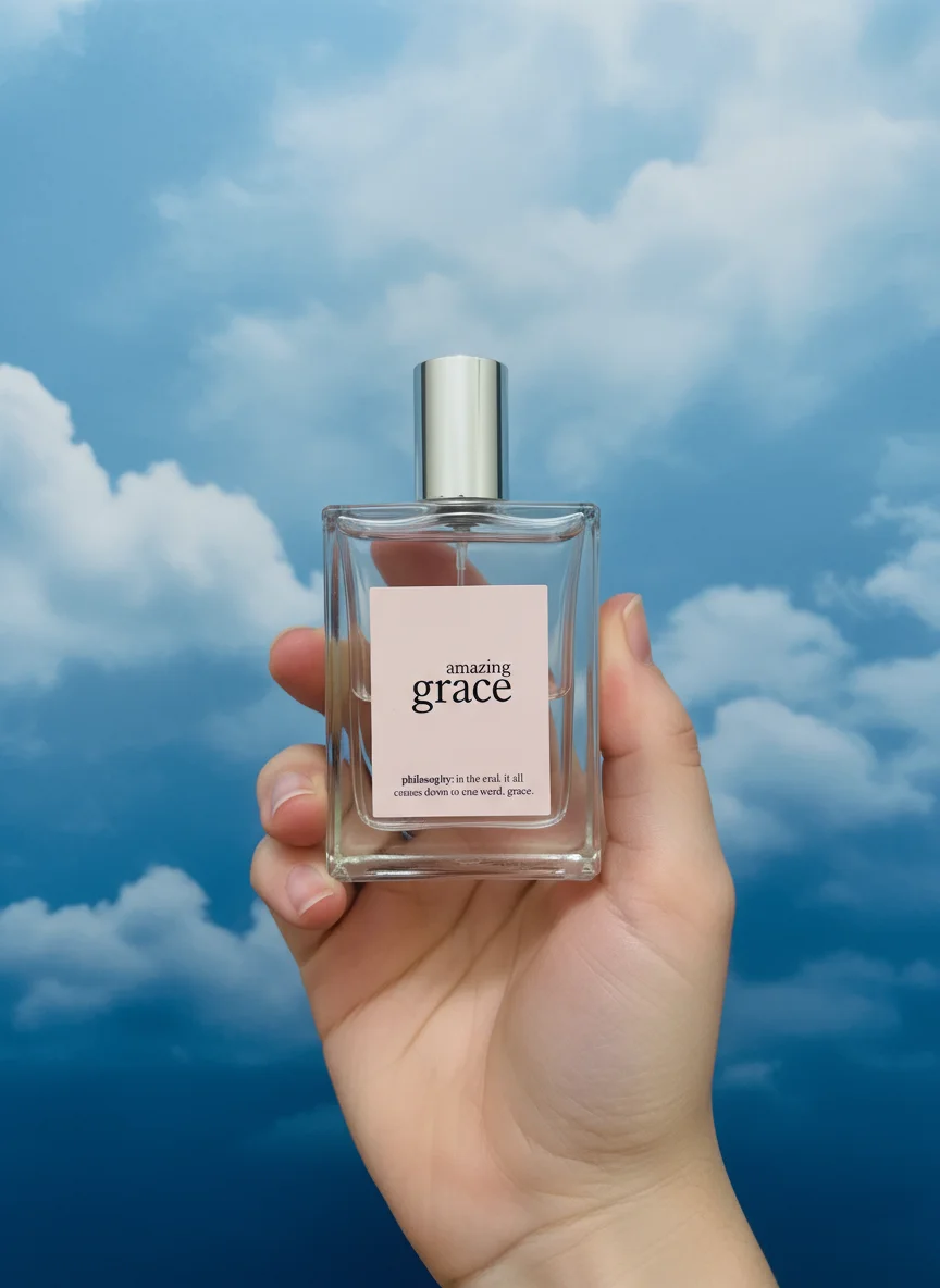 فلسفة مذهلة غريس أو دو تواليت للنساء عطر زهري نظيف مع ملاحظات البرغموت موجيت والمسك يدوم طويلاً