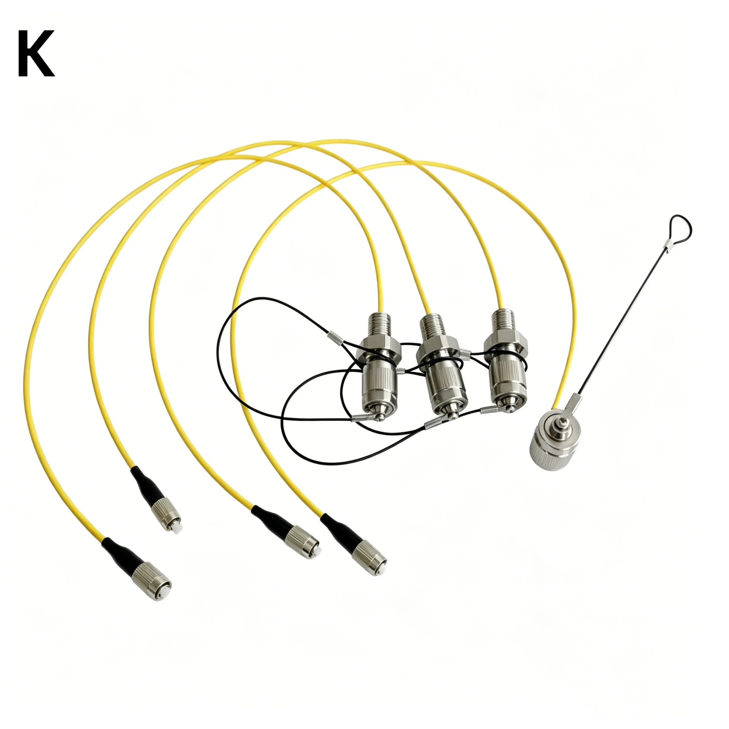 Waterproof Fiber Optic Cable Marine System Underwater Electrical Connector Metal Shell Connector Single Optical Connector