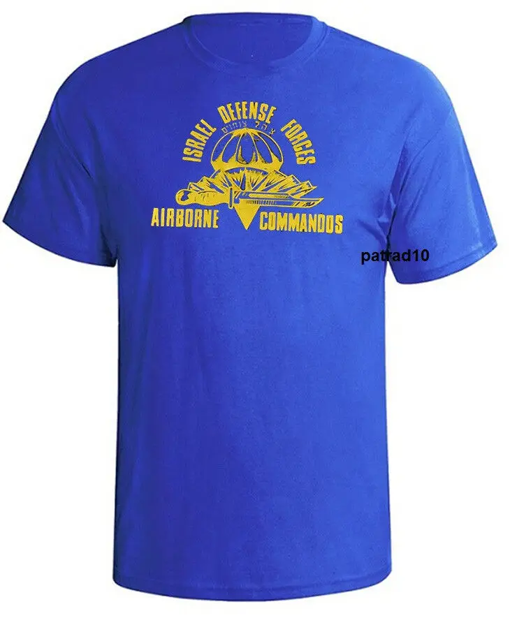 Israel Defense Forces Airborne Commandos IDF Army Military T-Shirt Short Sleeve Casual 100% Cotton O-Neck Summer Mens T-shirt