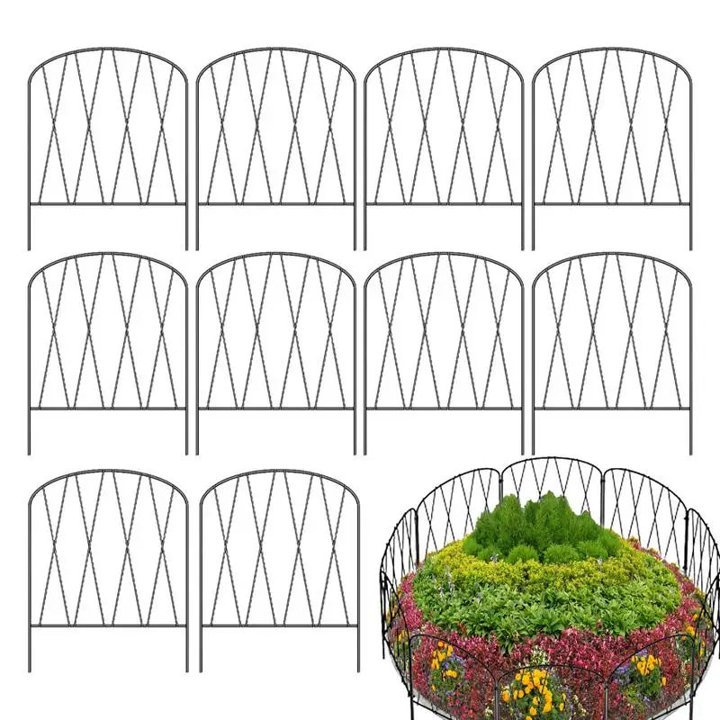 

10pcs Metal Wire Flower Fence Rustproof Garden Fence Galvanized Hexagonal Mesh Flower Arrangements Panels Garden Outdoor