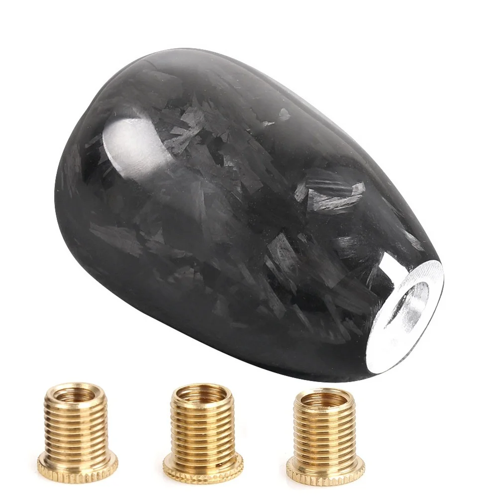 

Lightweight Forged Carbon Fiber Gear Shift Knob Short Shifter with Aluminum Compatible with For Cars for Honda
