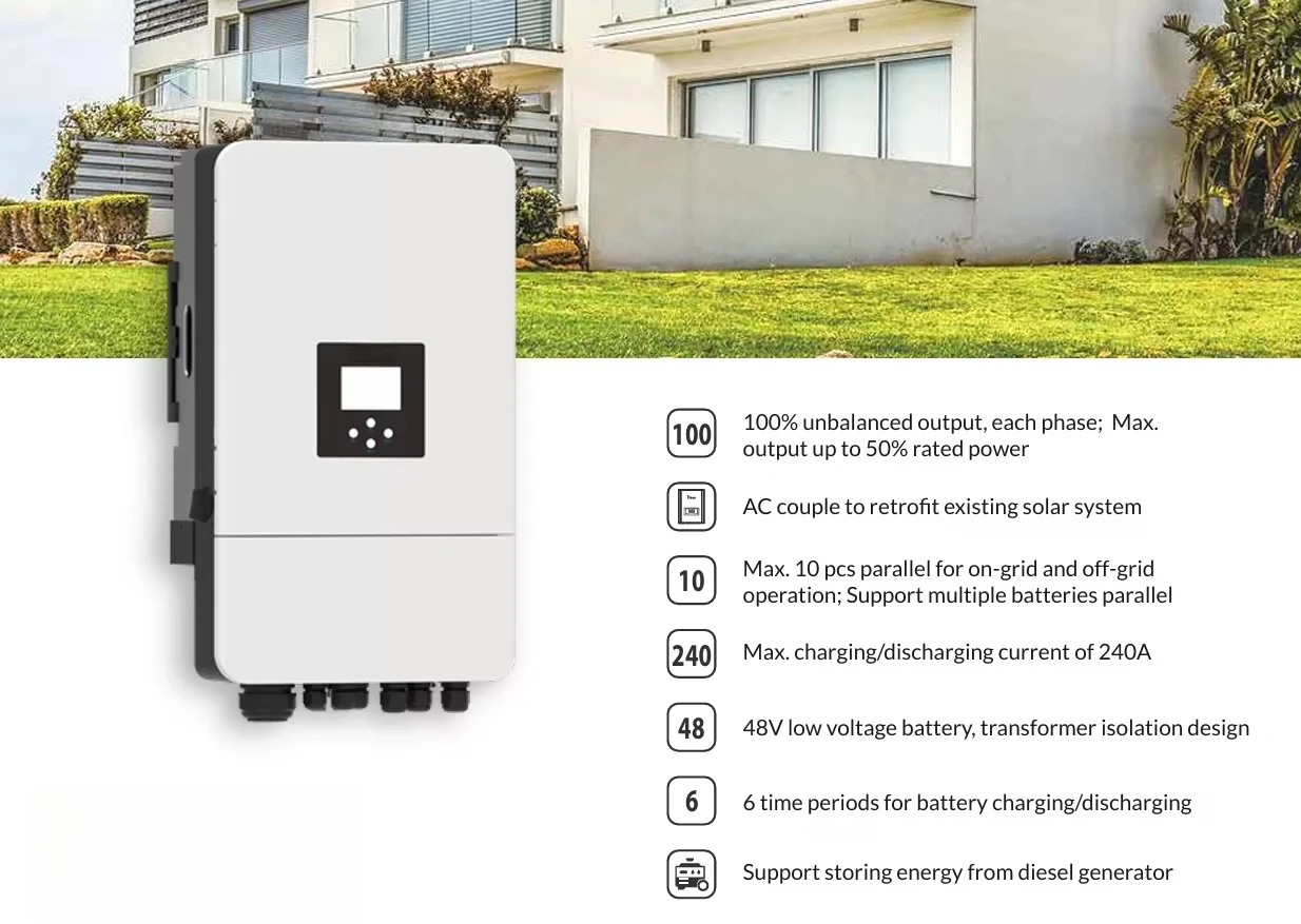 Deye 12kw 3 Phase Sun-5/6/8/10/12k-sg05lp3-eu-sm2 Hybrid Inverter 8kw 10kw 380v Dc Converter Solar Inverter in Stock