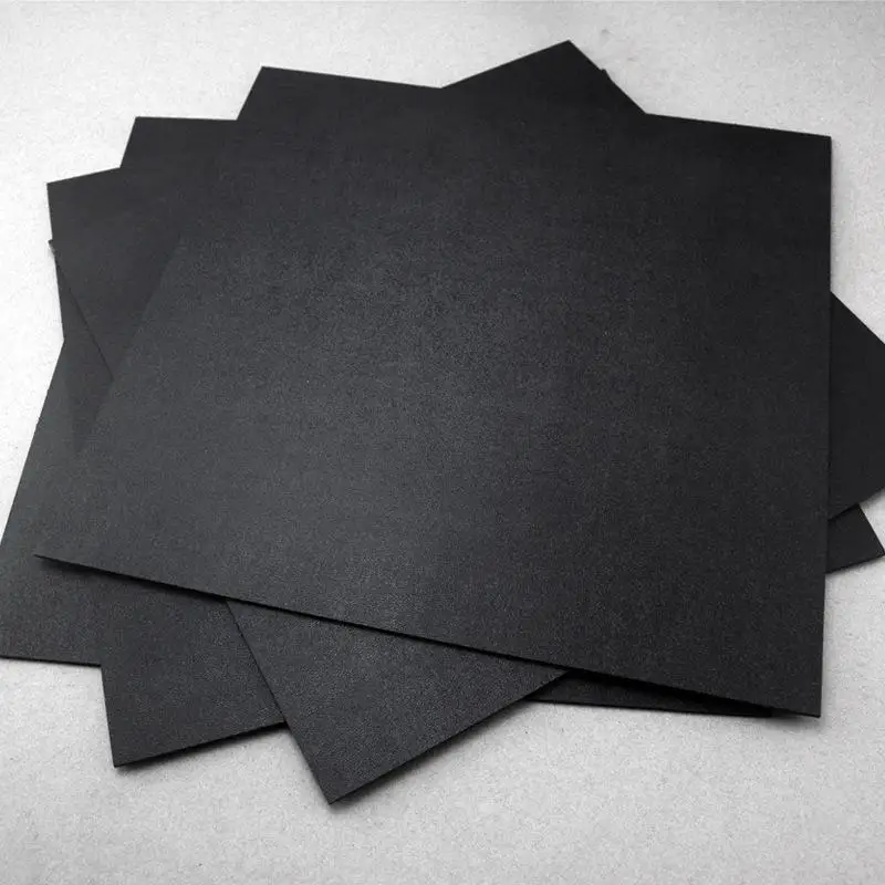 วัสดุทำมีด DIY สีดำ พร้อมปลอกมีด Kydex K200 แผ่นพลาสติกทนความร้อนลายใบไม้พิธีมีด ขนาด 300*300*1.5 มม./2 มม.