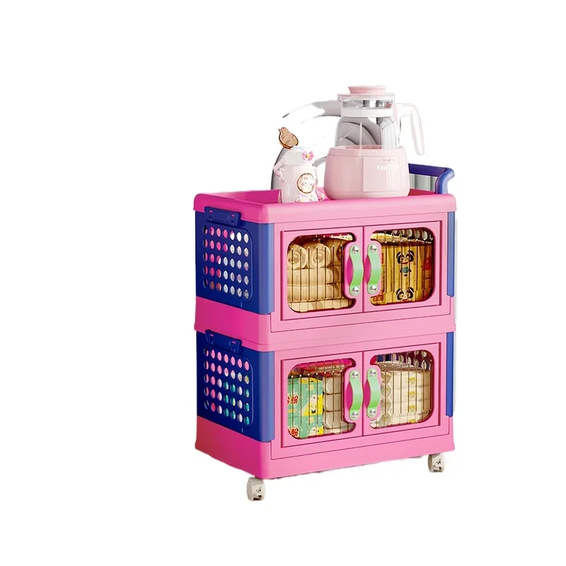 

Modern Simple 2-layer Home Bedroom Home Storage Plastic Baby Cabinets Children's Lockers