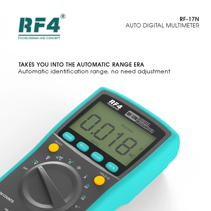 RF-17N wielofunkcyjny multimetr RF4 cyfrowy automatyczny test temperatury Tester próbnik elektroniczny Esr zacisk miernik multimetru narzędzia