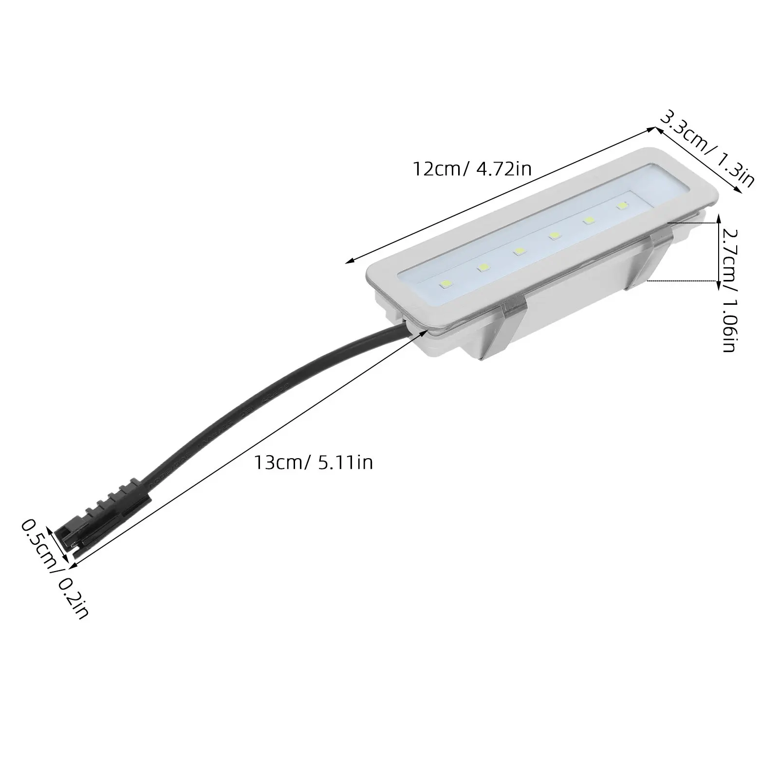 LED Range Hood Bulb Rectangular Design Replacement for Kitchen Cooktop Recessed Lighting Stove Appliance Light Closet LED Light