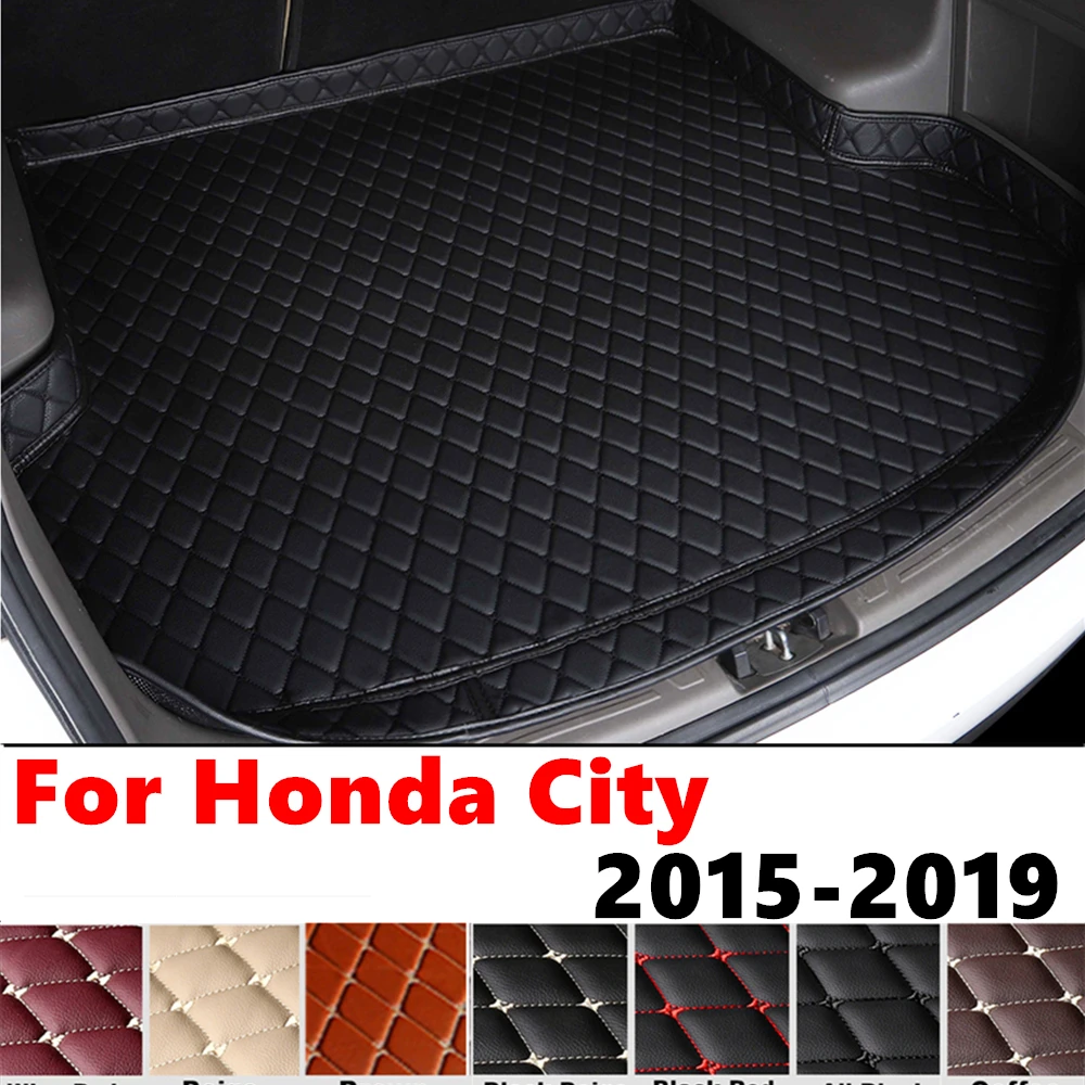 

Коврик багажника для Honda City 2019, 2018, 2017-2015 XPE, Задний защитный коврик для груза, подкладка для багажника, коврик для багажа