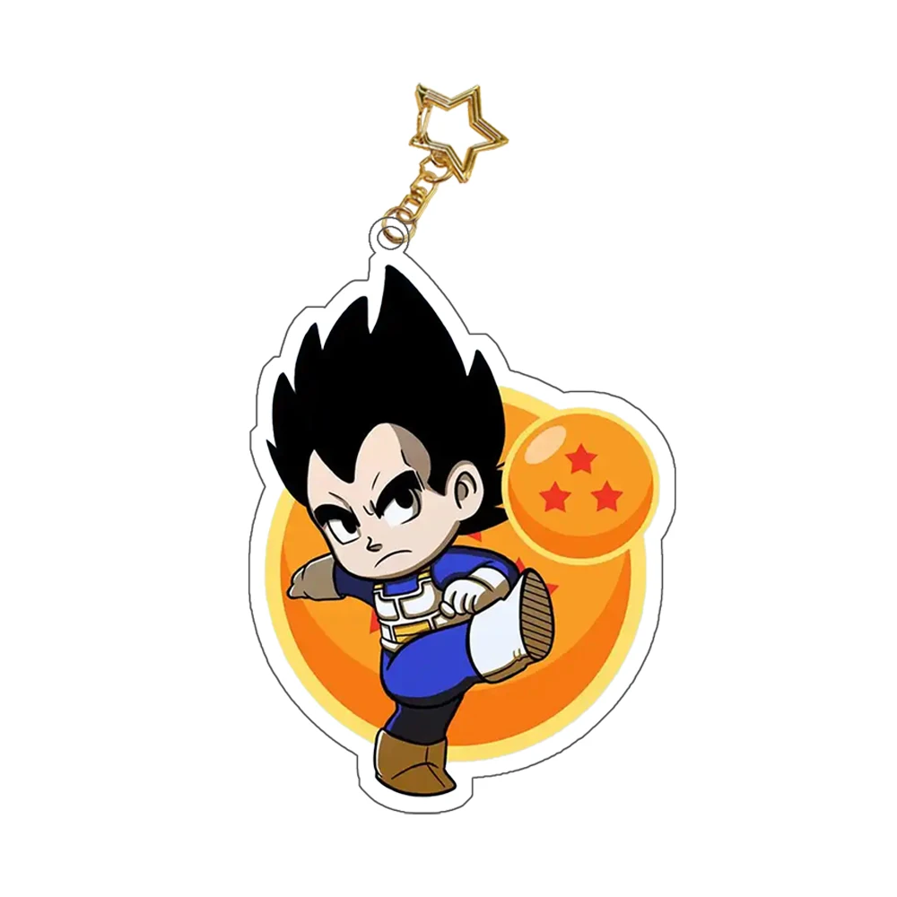 Dragon Ball Anime Son Goku Schultasche Schlüsselanhänger Cartoon Vegeta Rucksack Rucksack Anhänger Piccolo Einzelne Umhängetasche Zubehör