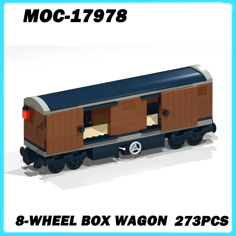 

MOC-17978 Мини-поезд серии, 8-колесная коробка, универсал, Коллекционная образовательная модель, кирпичная головоломка, игрушка, подарки на день рождения, 273 шт.