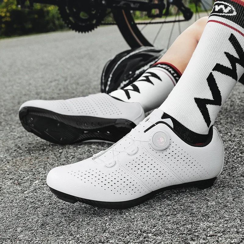 

New Men Cycling Bike Cleats Bicycle Speed Biking MTB Road Fashion Unisex Sneakers Racing Sport Professional Rubber Flat Dirt