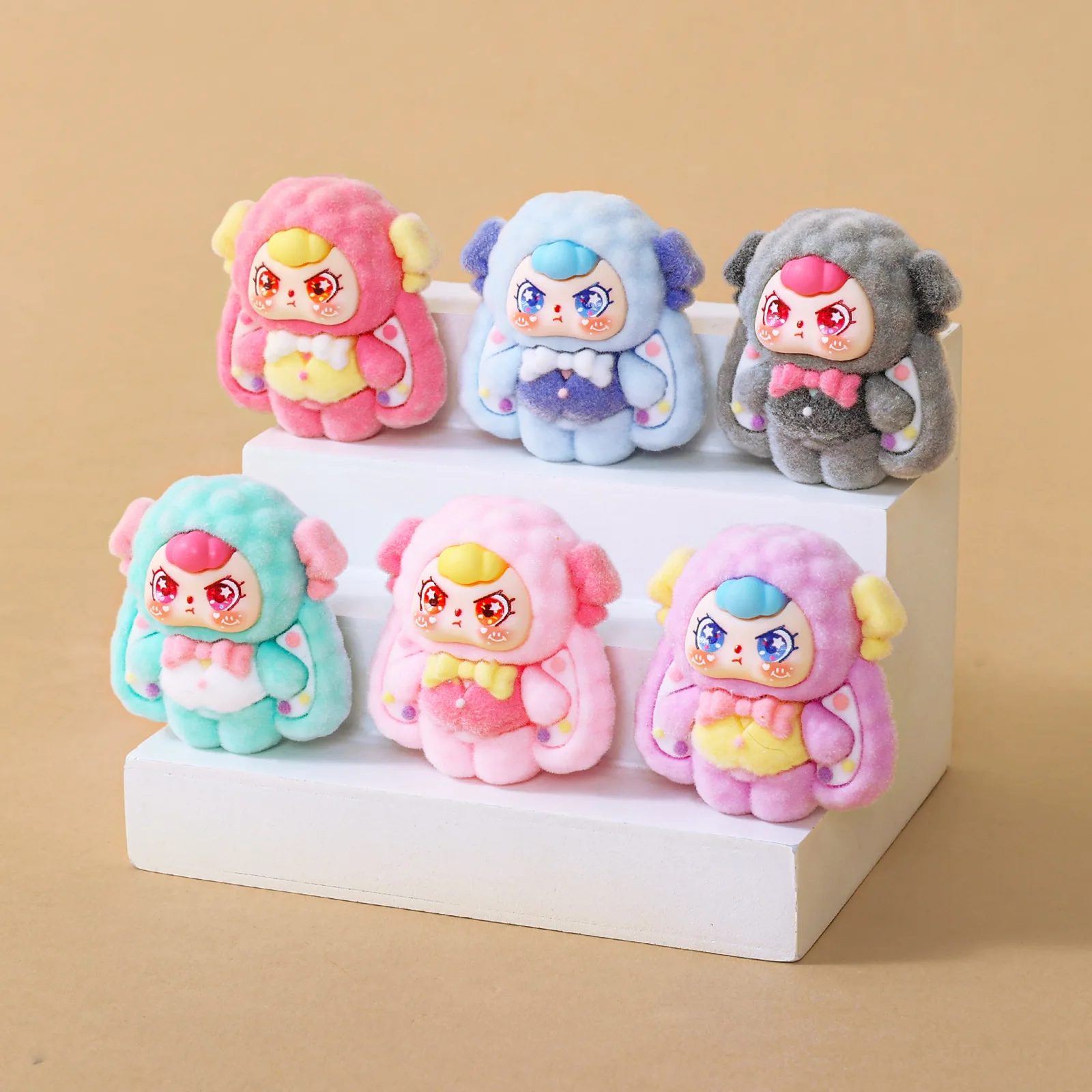 9 ピース/セットミニベビー 3 フィギュアおもちゃウサギの置物デスクトップ装飾モデル装飾品おもちゃ男の子女の子クリスマスギフト