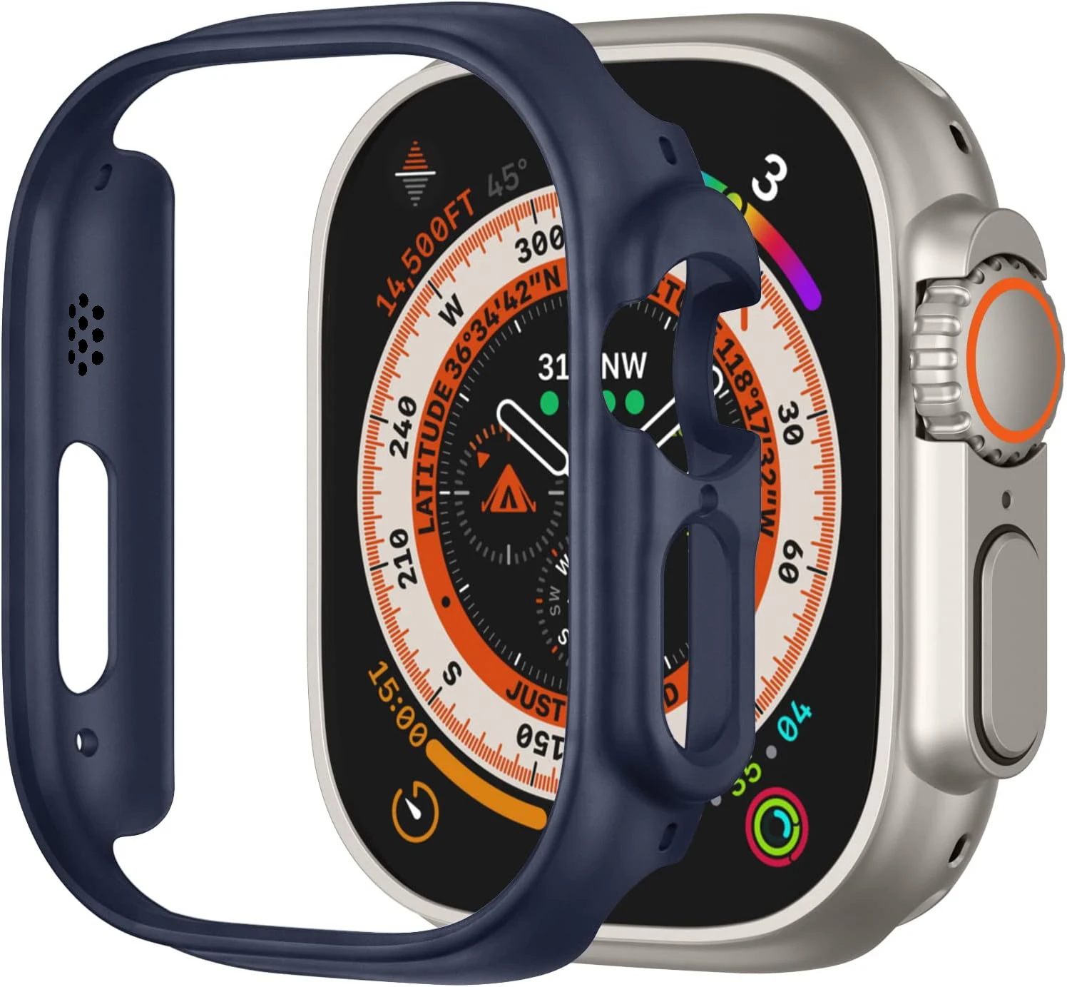 Cover For Apple Watch Case Ultra 2 3 49mm strap smartwatch PC Bumper Shell Protector iwatch series ultra 49 mm band Accessories