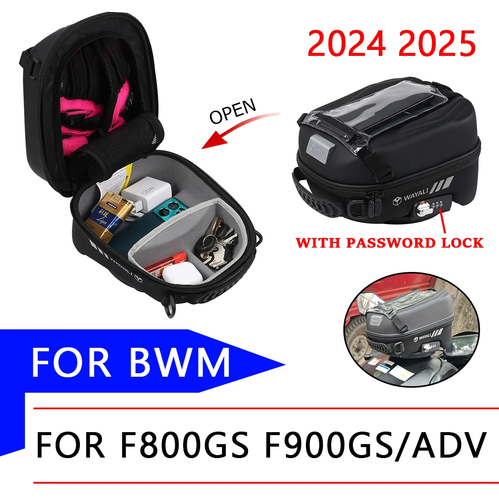 

For BMW F800GS F900GS Adventure F 800 900 GS ADV 2024 2025 Motorcycle Accessories Tank Bag Luggage Backpack Navigation Phone Bag