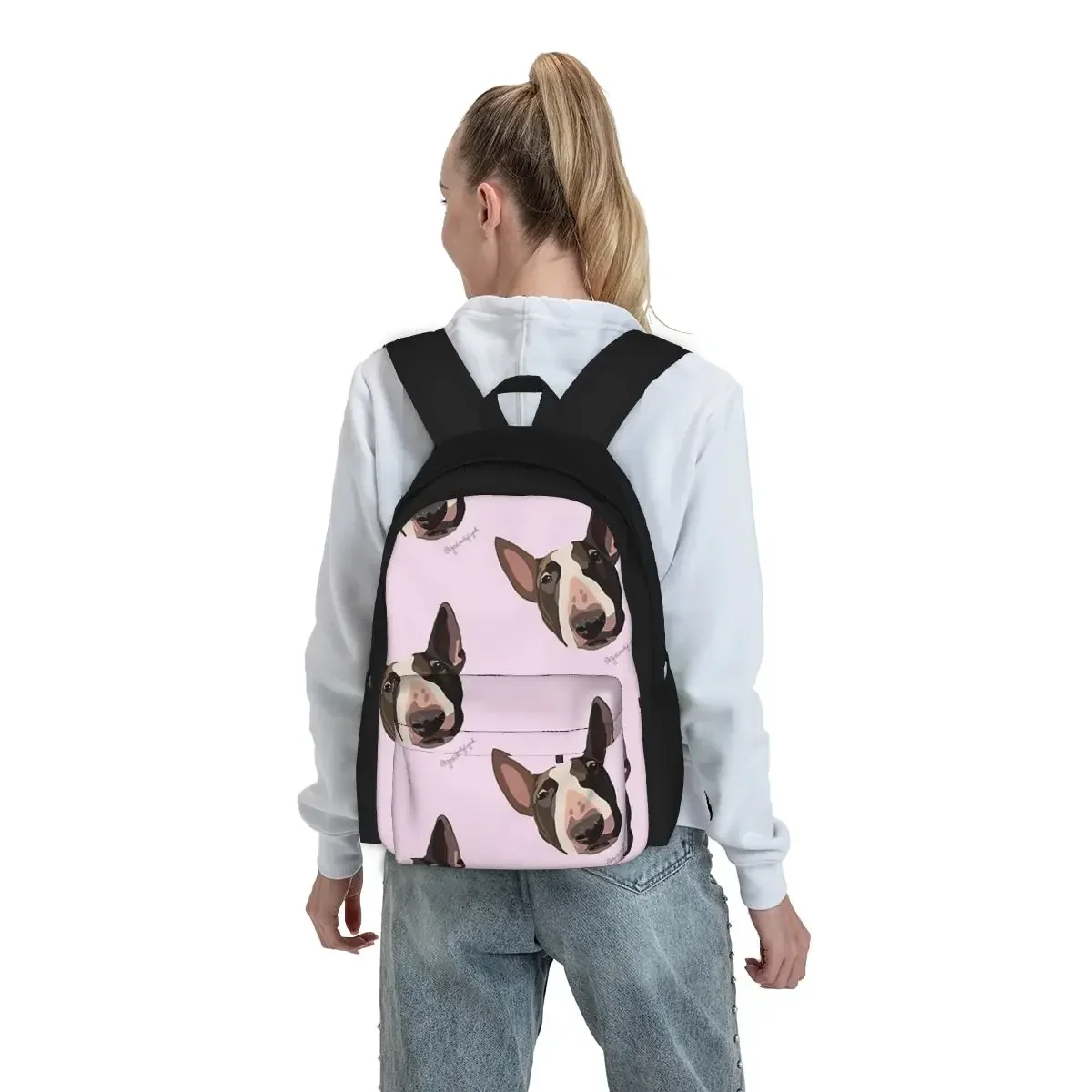 English Bulldog Backpacks Boys Girls Bookbag Students School Bags Cartoon Kids Rucksack Laptop Rucksack Shoulder Bag