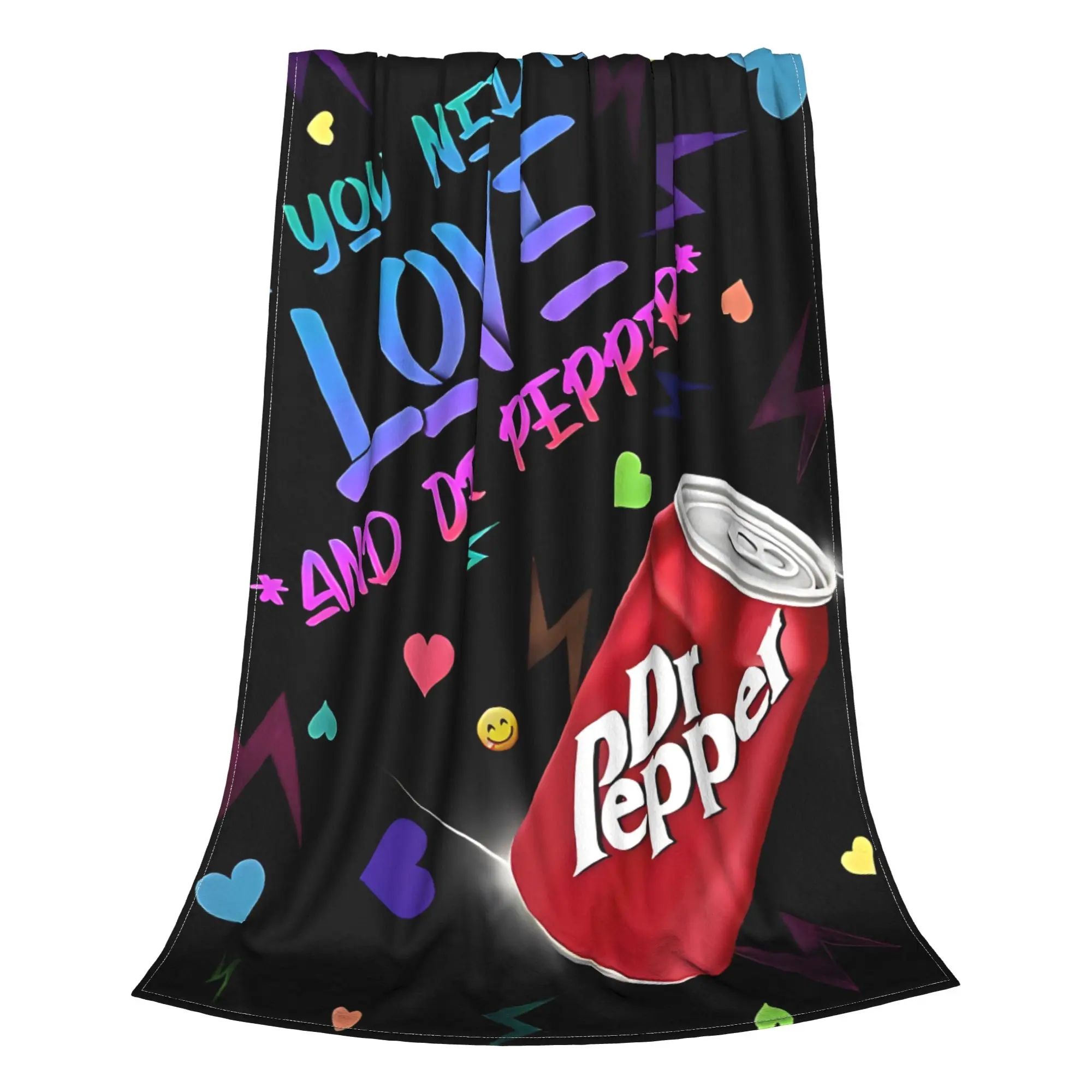 1PC All You Need Is Love And Pepper  Blanket Throw Super Cosy Plush Living Room Sofa