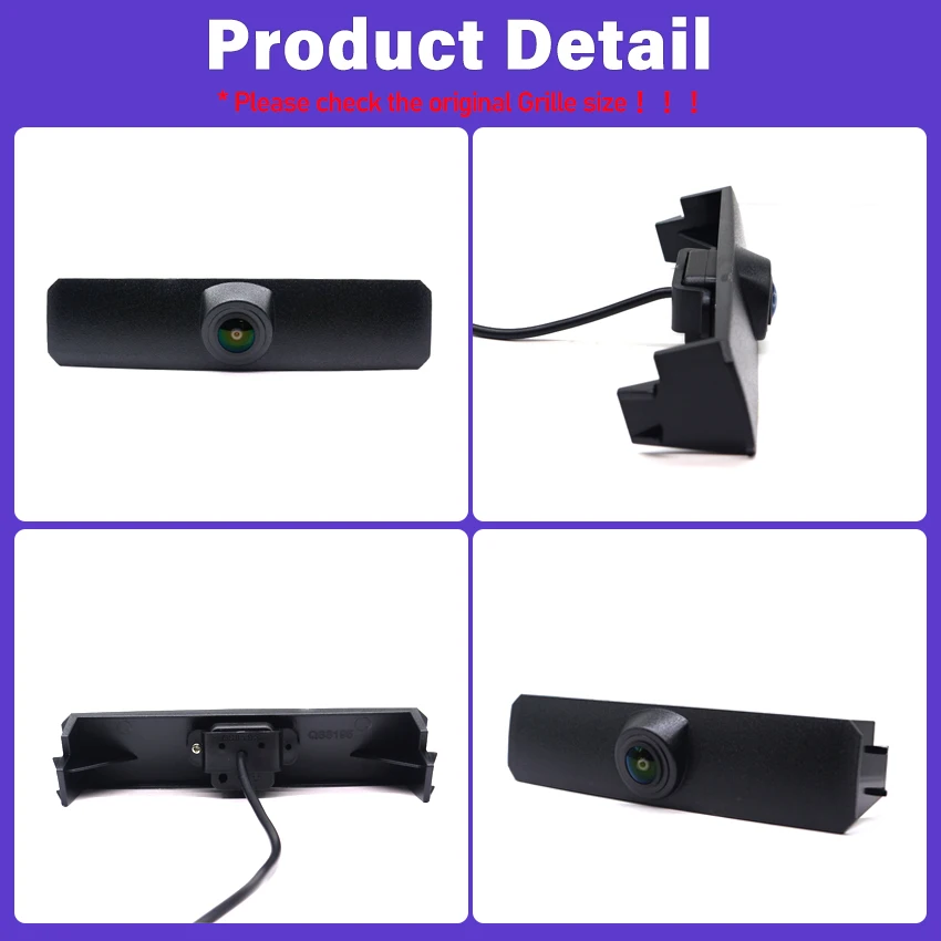 AHD 1080P LOGO Car Parking Front View Camera HD Waterproof Fisheye Lens For Volkswagen For VW Golf Sportsvan SV 2014~2020