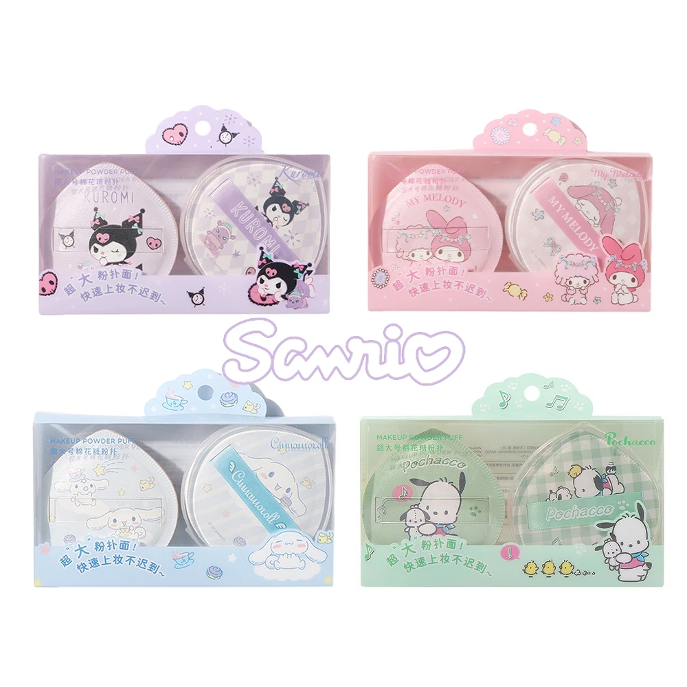 

Sanrio My Melody Kuromi Y2k Cotton Candy Air Cushion Powder Puff Ins Girl Cartoon Heart Kawaii Beauty Makeup Tool Festival Gifts