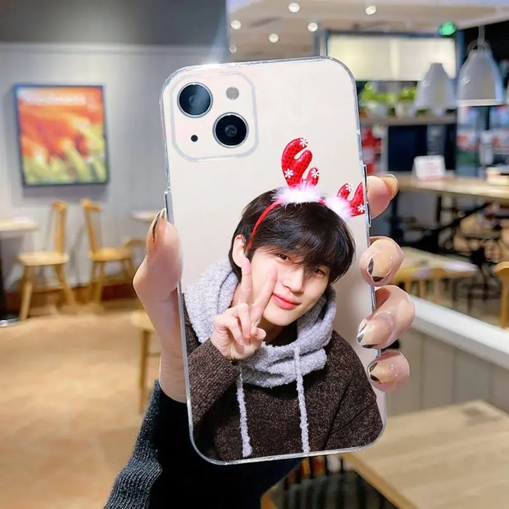 Byeon Woo Seok Model Phone Case For iPhone 15,14,13,12,11 Plus,Pro,Max,XR,XS,X,7,8 Plus,SE,Mini Transparent Silicone Soft