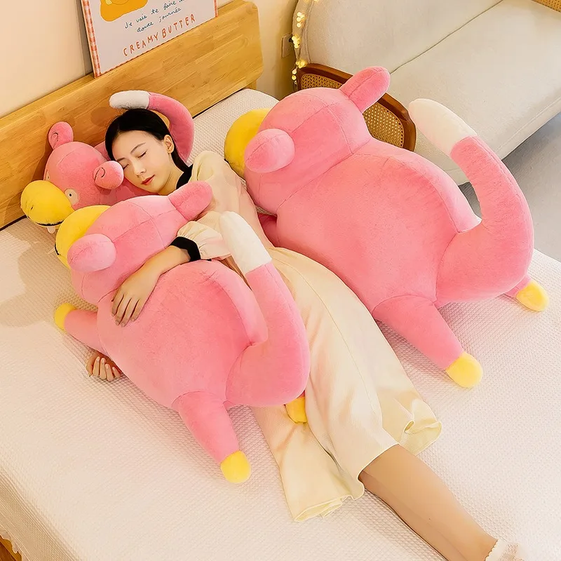 100cm Pokémon Slowpoke Plush Toys Large Size Cartoon Pokemon Plushie Anime Stuffed Doll Birthday Pillow Room Decorations Gift