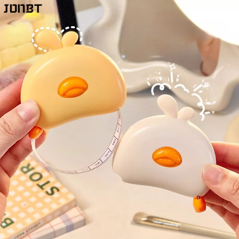 Cute Retractable Body Measuring Tape Soft Ruler for Waist Bust Hip Chest Fitness Sewing Tailor Student Mini Portable Tool
