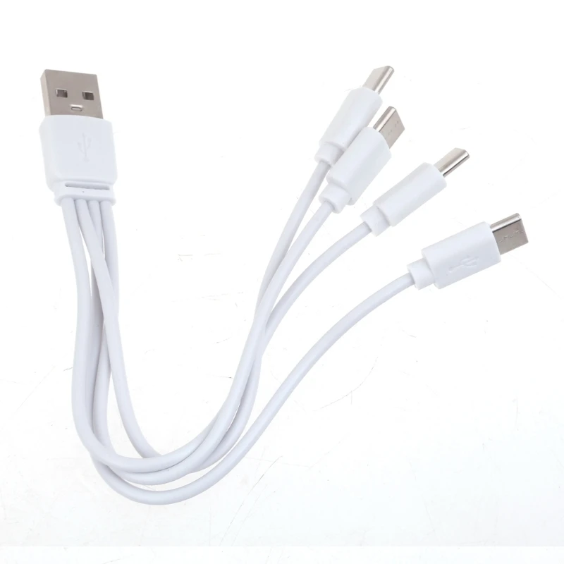 Charging Cable USB Splitter Cable Fast Charging Cord with 2/4 Type Male Port