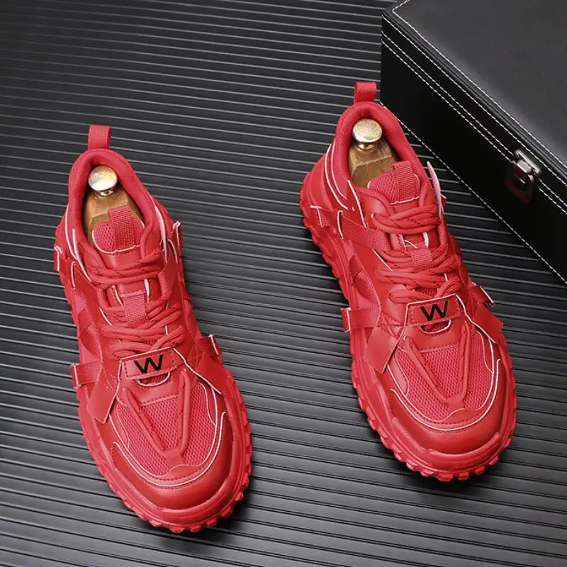 

2023 summer new red daddy shoes mesh surface breathable running leisure thick sole fashion everything shoes a6