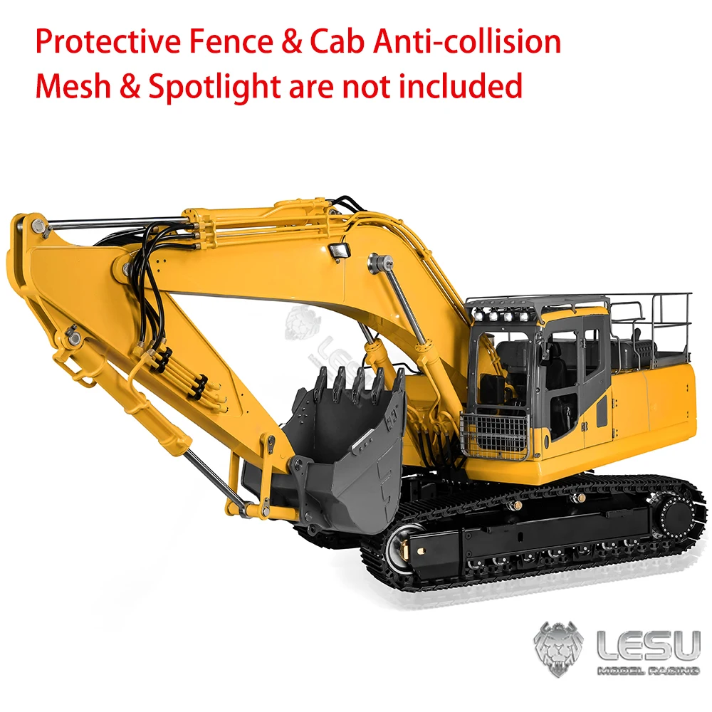 LESU PC360 Hydraulic RC 1/14 Excavator Metal Electric Digger AC360 with System Light Painted Assembled Toy Model TH22764