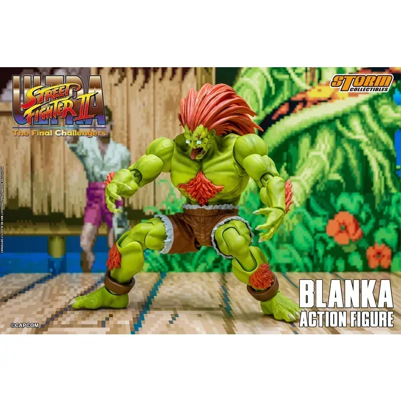 ألعاب العاصفة الأصلية 1/12 Ultra Street Fighter II The Final Challengers Blanka ألعاب شخصيات الحركة ألعاب مجسمة قابلة للجمع