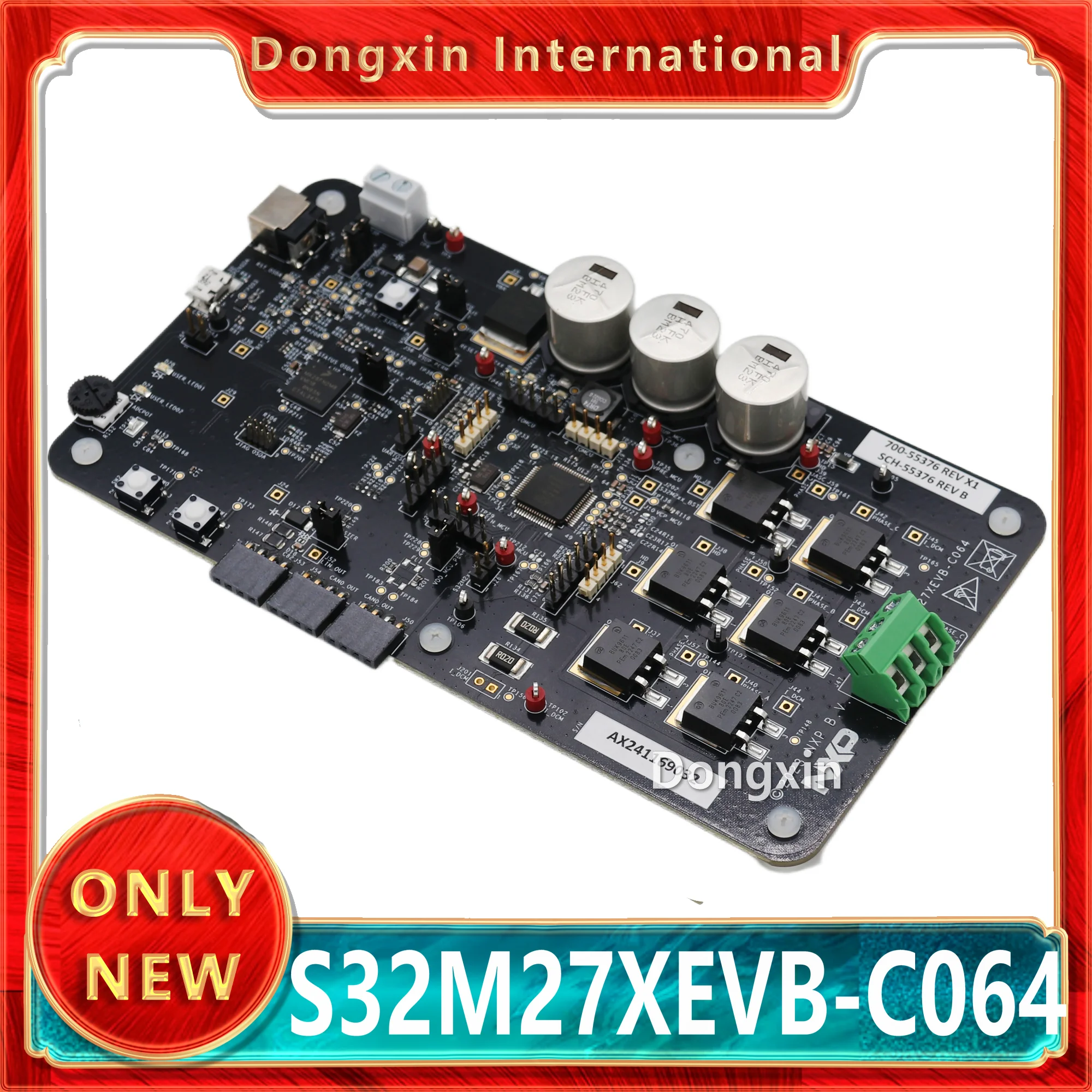 

S32M27XEVB-C064 S32M27XEVB Оценочная плата управления двигателем NXP Трехфазный бесщеточный двигатель постоянного тока