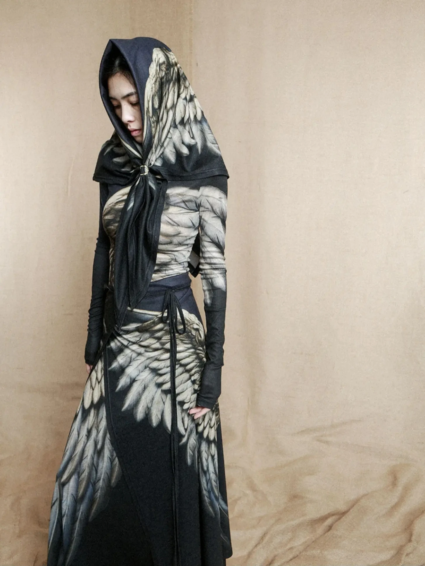 

CHEERART Vintage Designer Scarf For Woman Accessories Wing Bandana Square Head Scarf Pashmina Shawls For Ladies Trending 2025