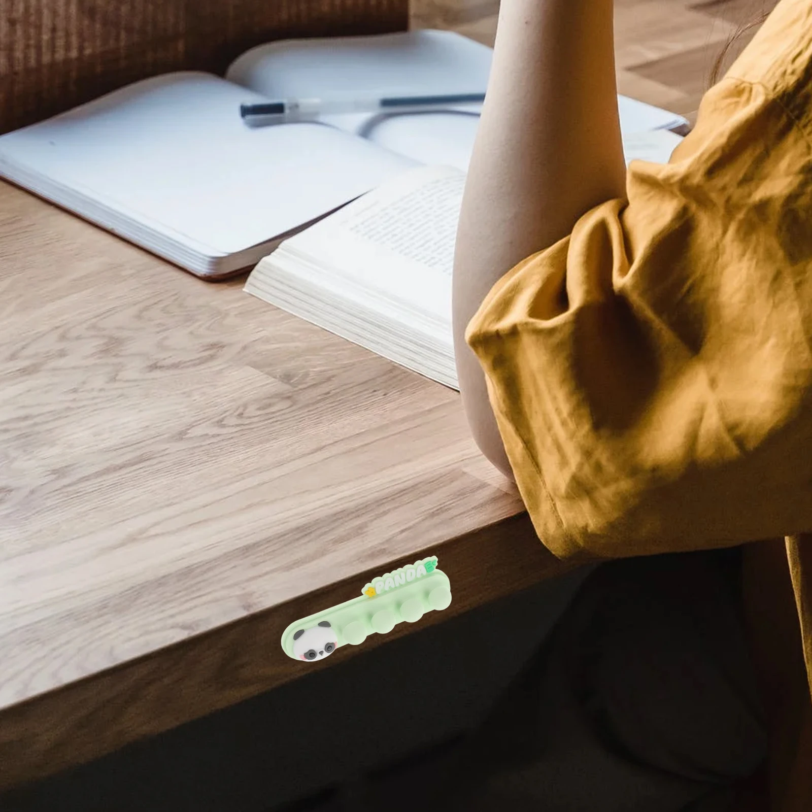 Clips organizadores de cables Panda autoadhesivos para escritorio, hogar, oficina, Cable de alimentación USB, soporte de gestión de cables, Clips para cables