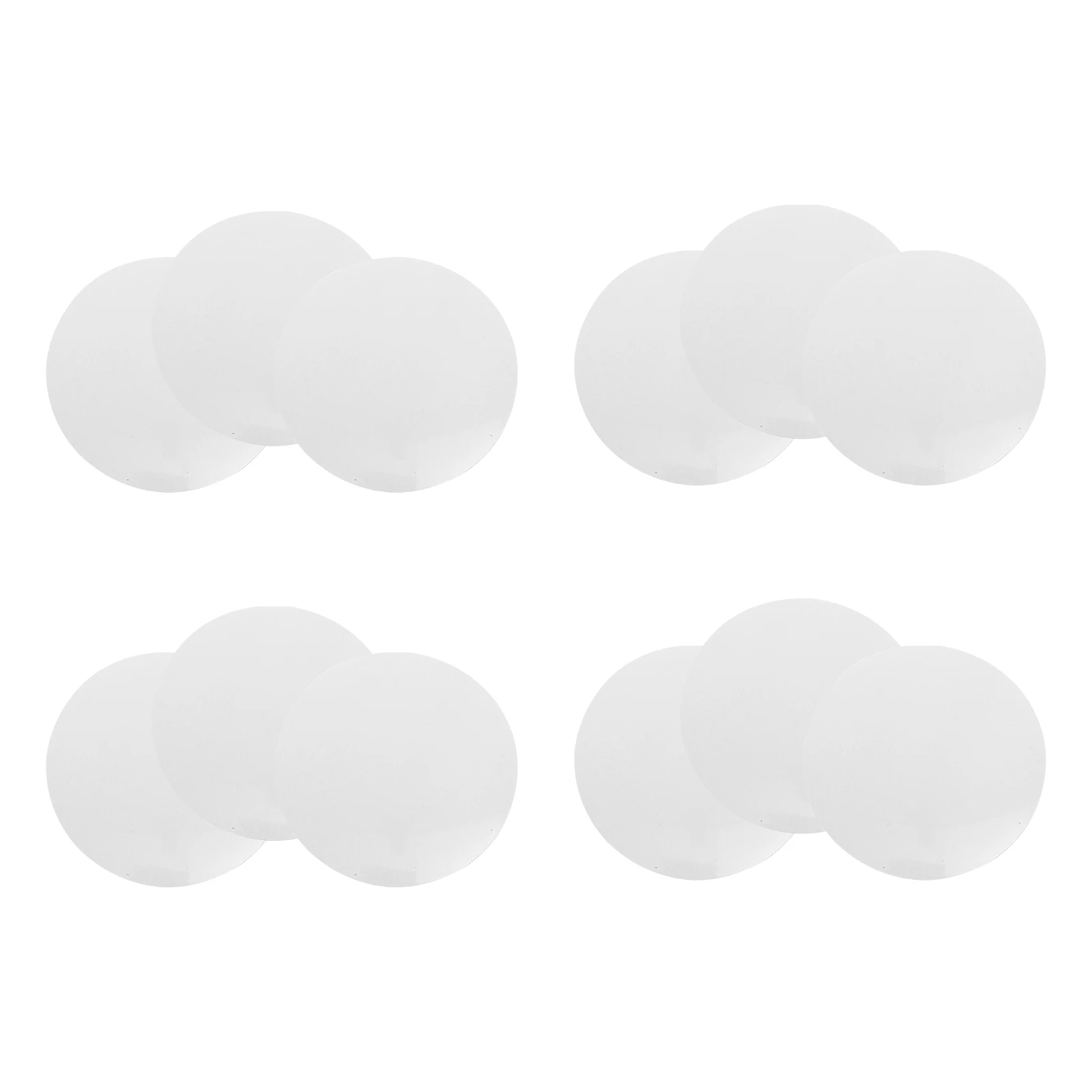 

12 Pcs Small Magnetic Refrigerator Sticker Magnets White Pearlescent Film