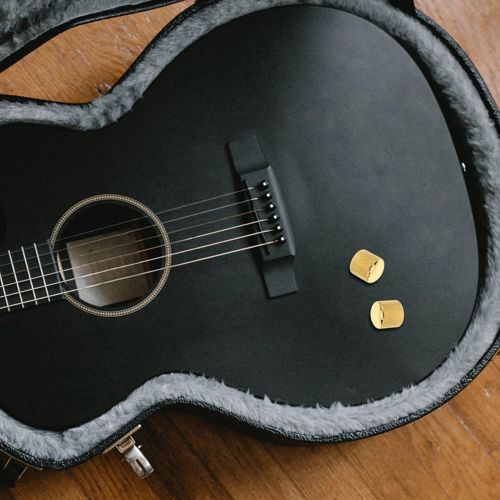 

4pcs Metal Knobs Top Hat Style For Electric Guitar Bass Volume Tone Control Replacement Spline Shaft Electric Guitar Knob Parts