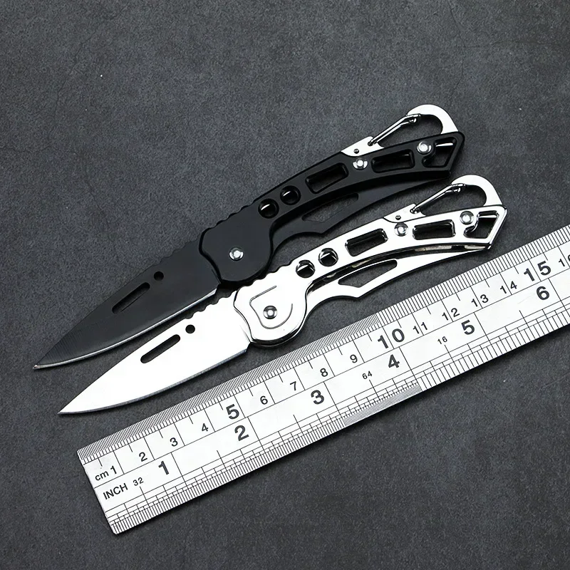 Folding Stainless Steel Pocket Knife Keychain Knife Self-Defense EDC Survival Portable Mini Outdoor Hunting Multipurpose Tool