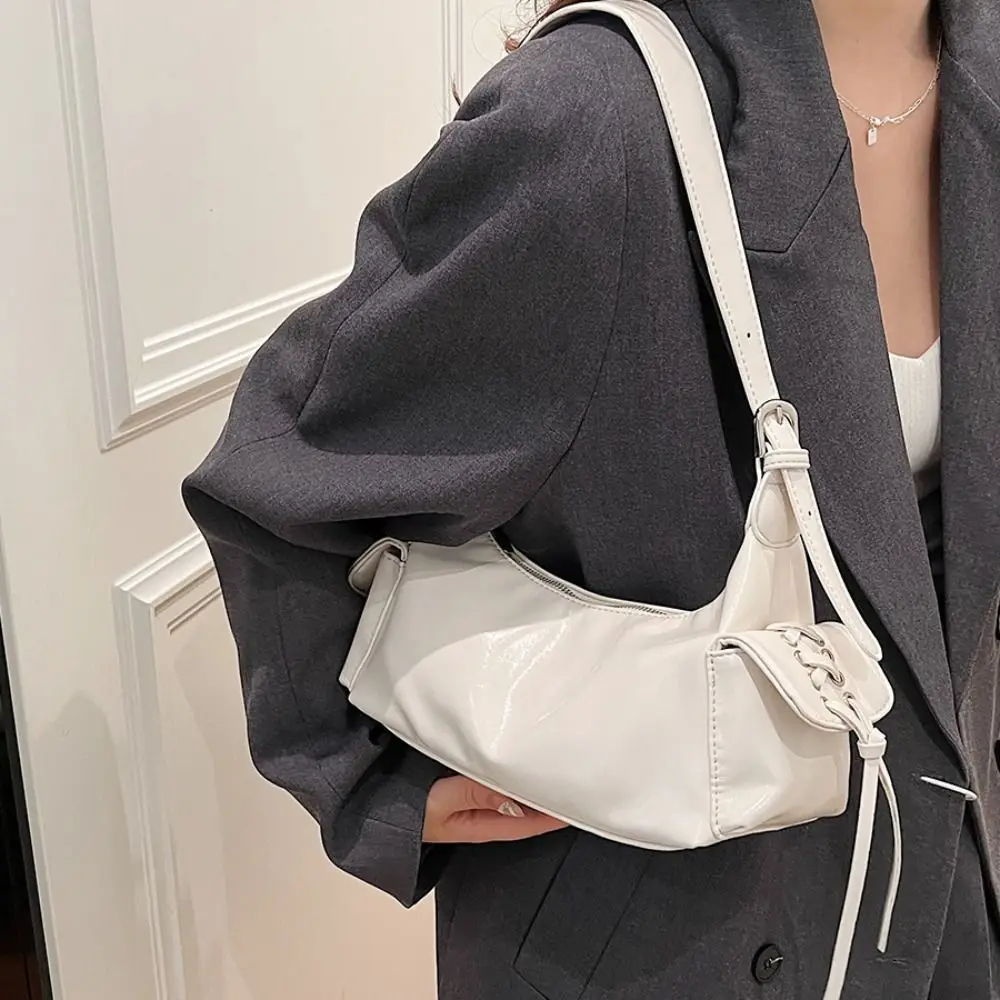 

Trend Y2K Retro Shoulder Bag Bow Tie Spicy Girl Armpit Bag Handbag Cloth Vintage Underarm Bag Girls