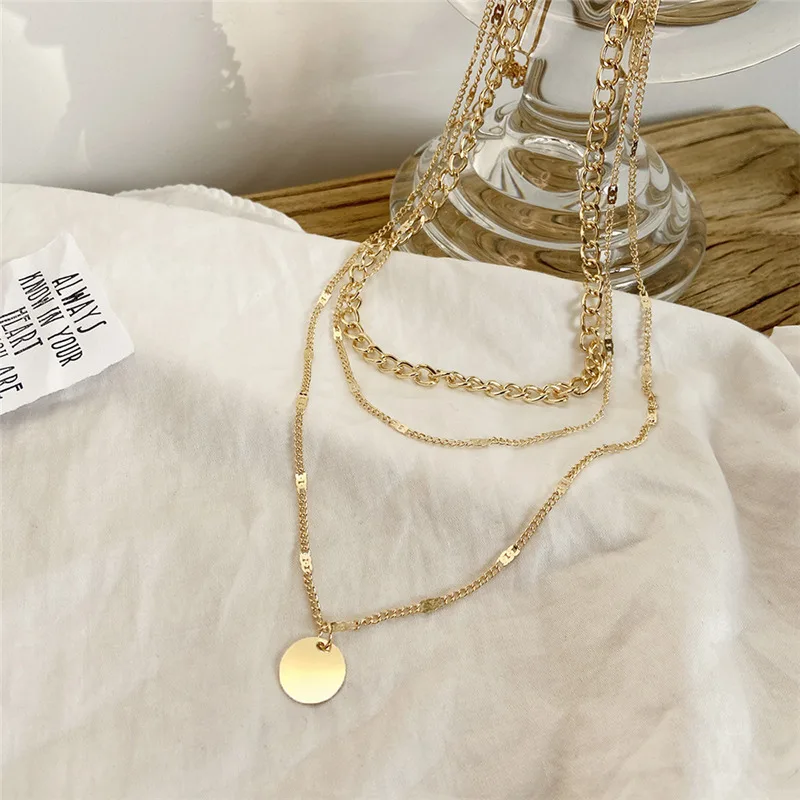 Vintage Necklace on Neck Chain Women\'s Jewelry Layered Accessories for Girls Clothing Aesthetic Gifts Fashion Pendant 2022