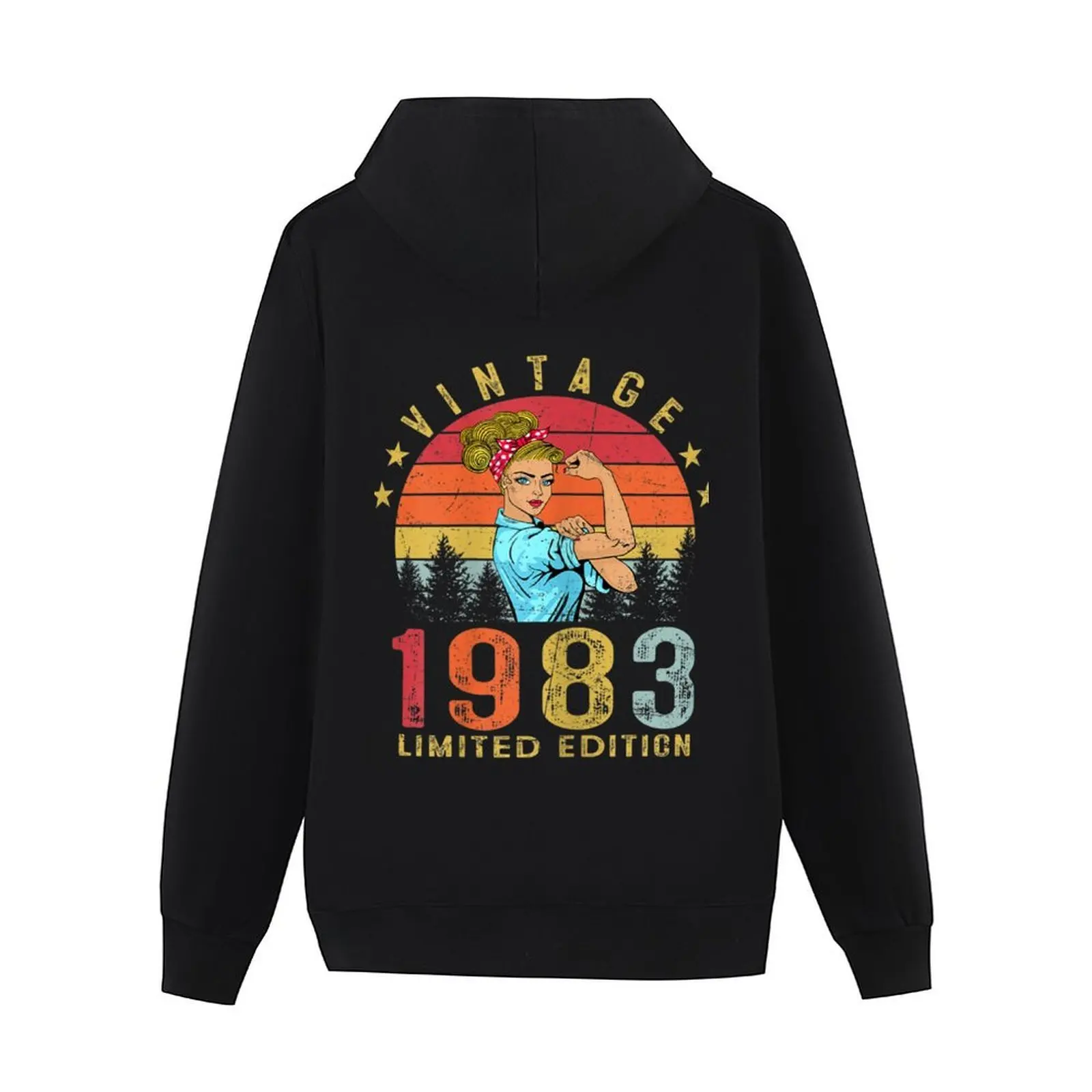 خمر 1983 صنع في 1983 40th عيد ميلاد النساء 40 سنة هوديي الخريف ملابس للرجال الرجال ارتداء ملابس الشتاء رجالي هوديس