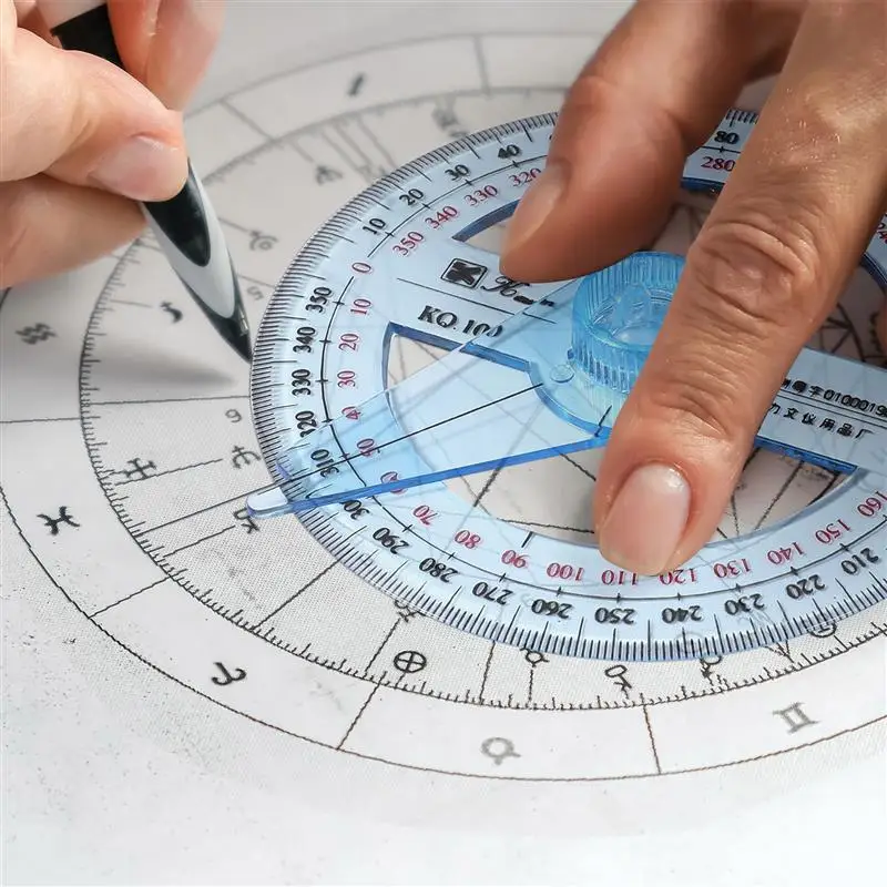 Protractor Arm 360 Swingcompass Circle Degree Minigeometry Clearbullseyetool Ruler Angle Circular Pointer Conveyor