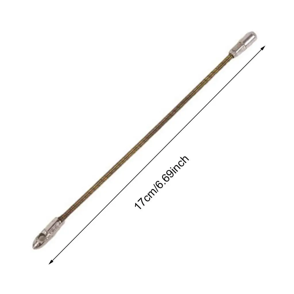 Wall Wire Guide Device Threader Wire Puller Tool Durable Metal Spring Head for Electrician Wiring Jobs