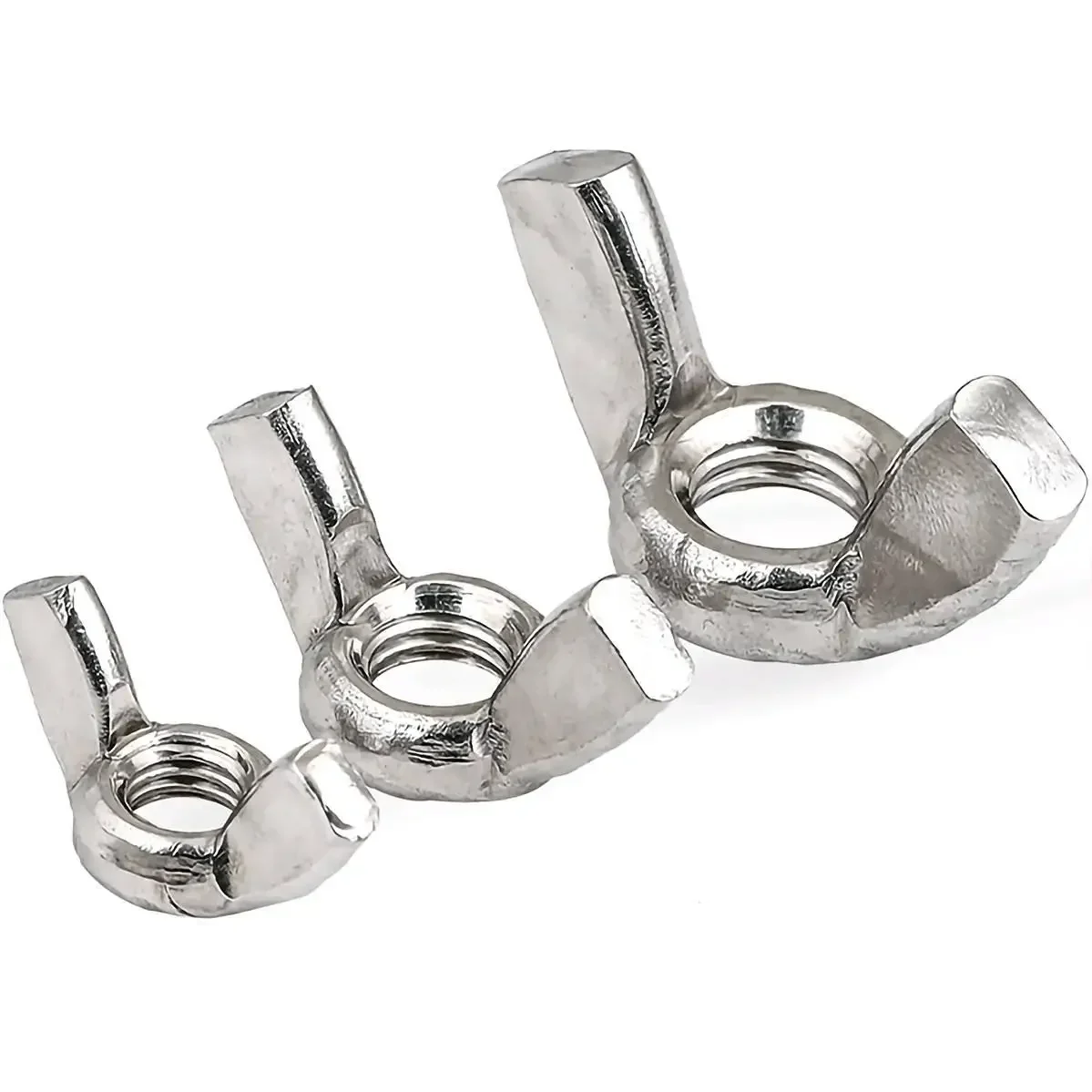 M3 M4 M5 M6 M8 M10 M12 304 Stainless Steel Wing Nuts Hand Tighten Nut Butterfly Nut Anti-corrosion
