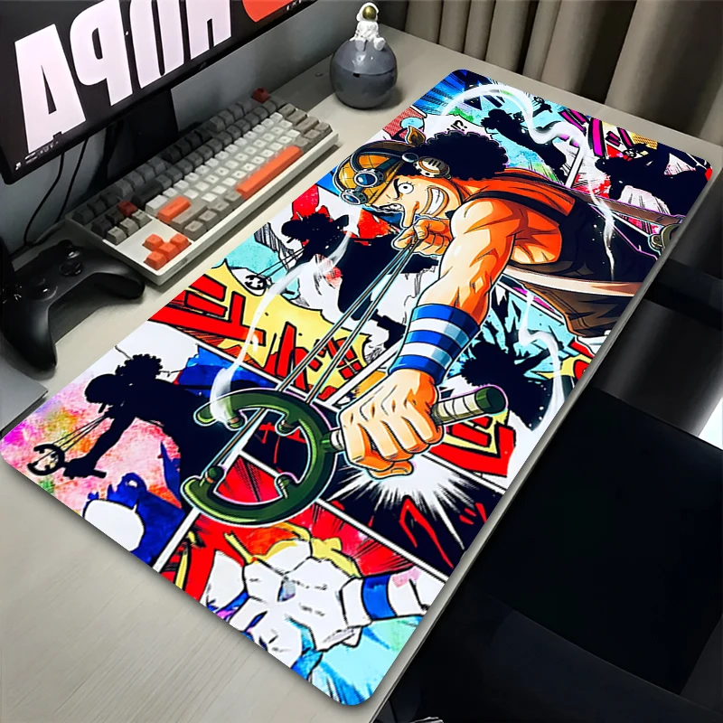 Alfombrilla de ratón con diseño de anime, tamaño XL, accesorios para juegos, alfombrilla para teclado, para PC, alfombrilla de goma para escritorio, alfombra para jugadores, alfombrilla de ratón para oficina.