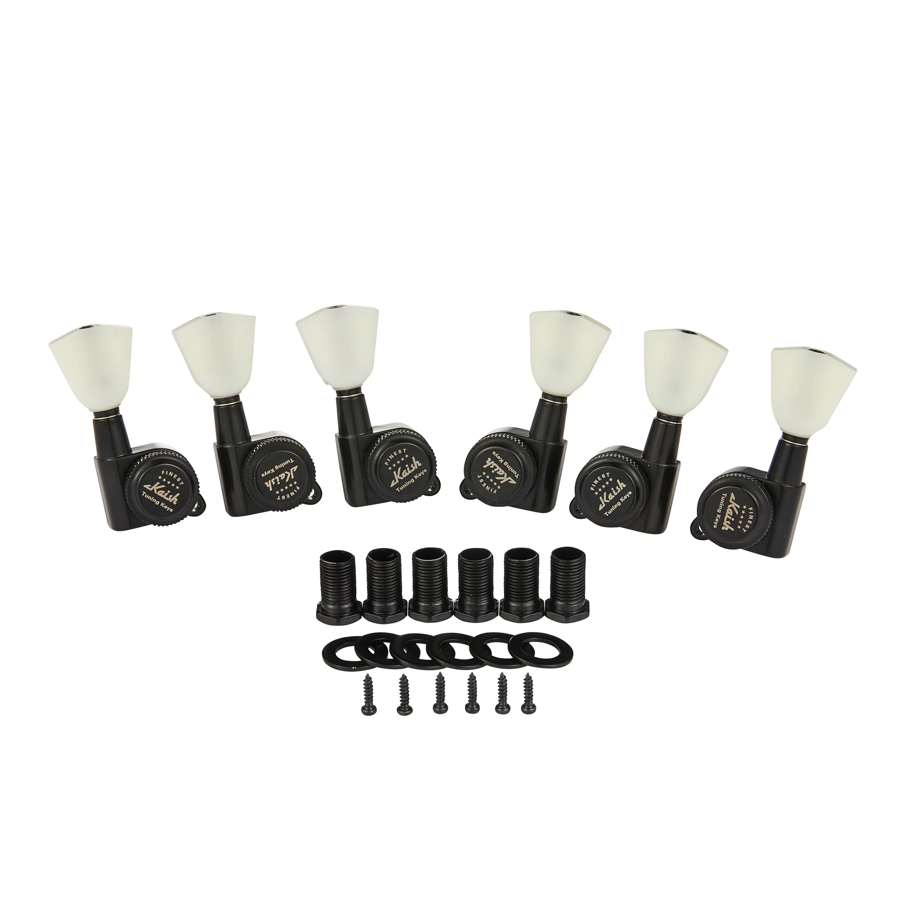 KAISH 3x3 Plastic Keystone Locking Tuners 18:1 Guitar Tuning Keys Locking Tuning Machine for LP/Les Paul/SG/ES/Acoustic Guitar