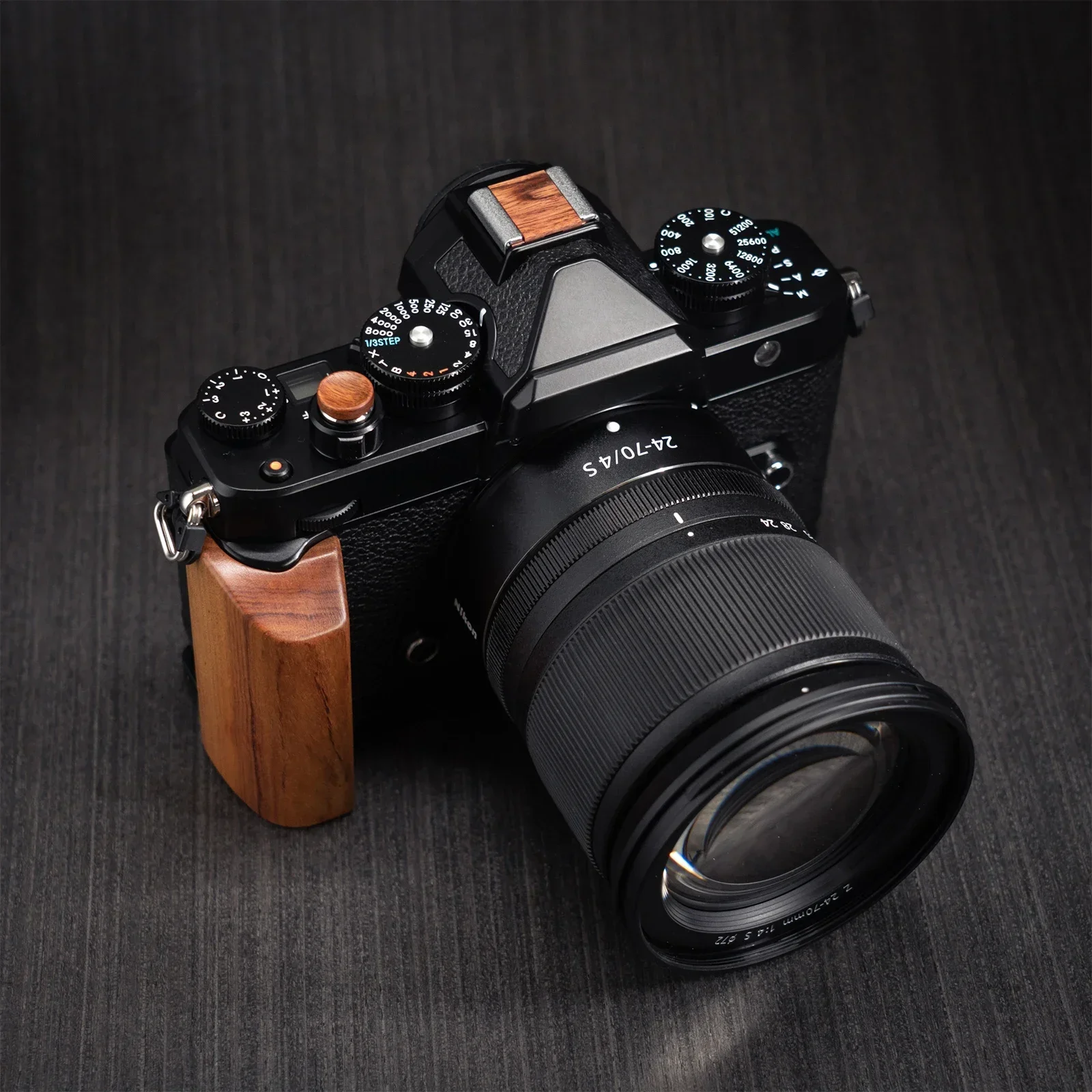 Support de poignée en L en bois pour appareil photo ZF, plaque de base en alliage d\'aluminium haut de gamme pour Arca, prend en charge le système