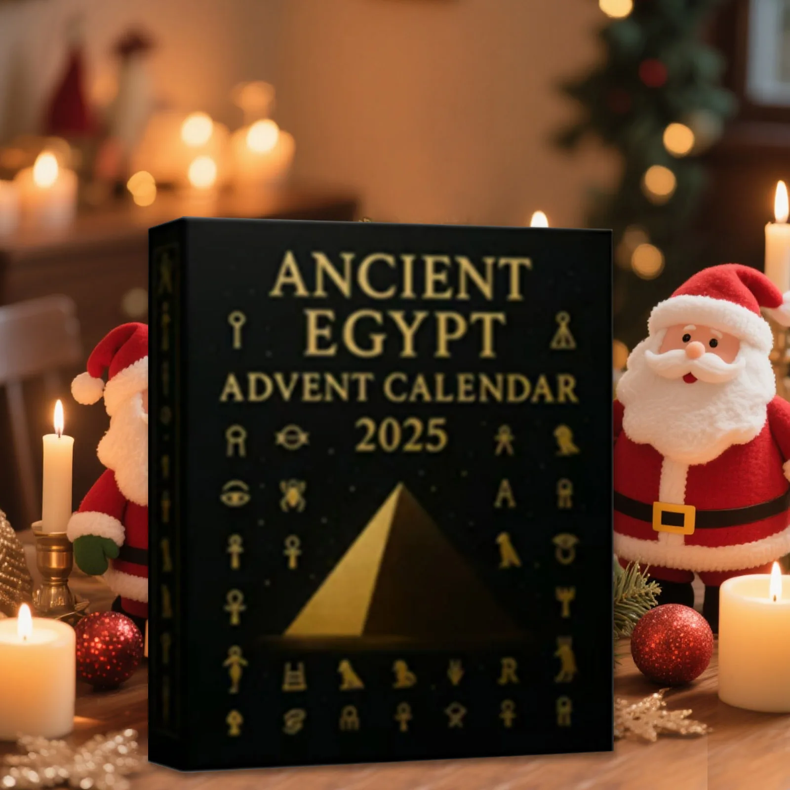 العد التنازلي على مدار الساعة أيام تقويم القدوم تشريح عيد الميلاد العد التنازلي قلادة تحتوي على 24 سخان زيت صغير أكريليك مع مؤقت #5