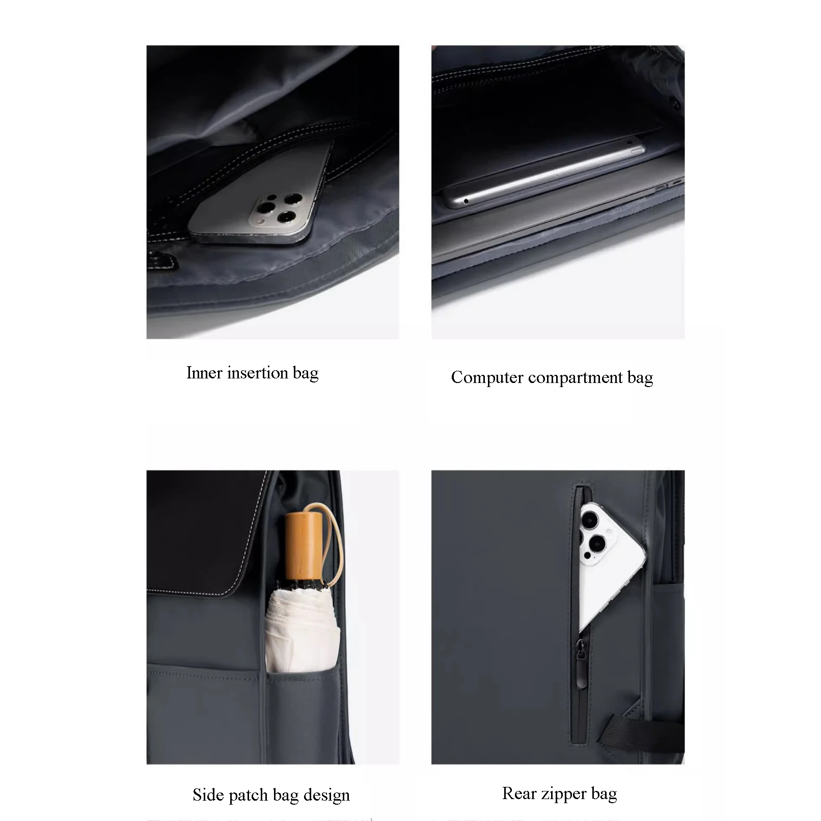 Backpack Men's High-End Fashion Simple Business Commuting Computer Bag Trendy Women's Bag Large Capacity Backpack