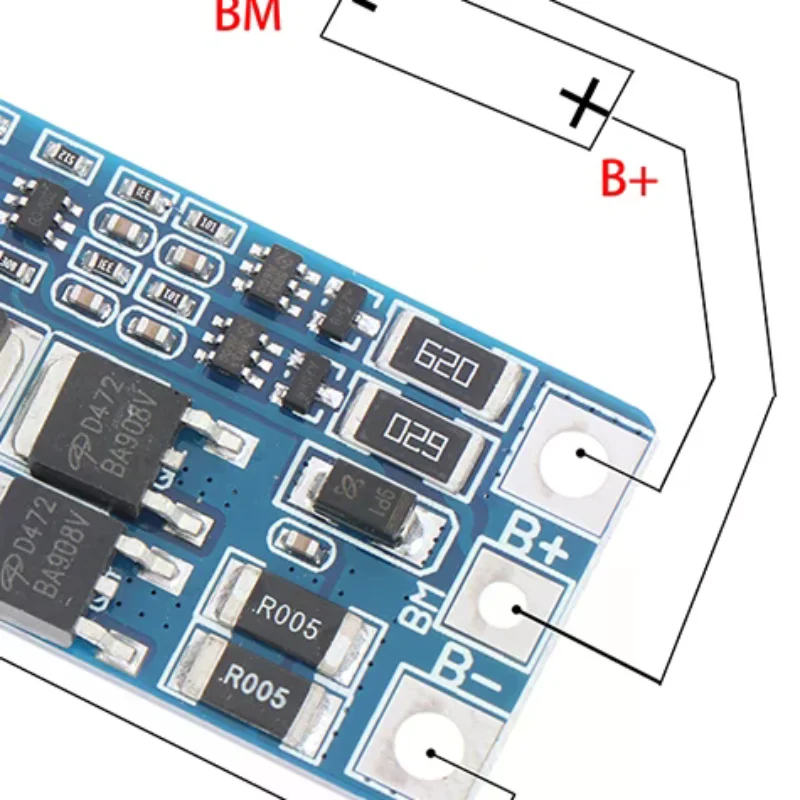 Carte de protection de batterie au lithium 2S 10A 7.4V 18650, protection équilibrée 8.4V